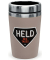 Thermobecher to go 240ml, Doppelwand-Edelstahleinsatz Motiv Held des Tages