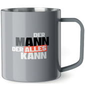 Thermobecher 250ml, Edelstahl, Motiv Mann Kann