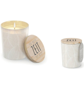 Kerzen 6513911 Feder beige 7x7x8,5cm ca. 30 Stunden Brenndauer