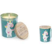 Kerzen 6515821 Einhorn blau 7x7x8,5cm ca. 30 Stunden Brenndauer
