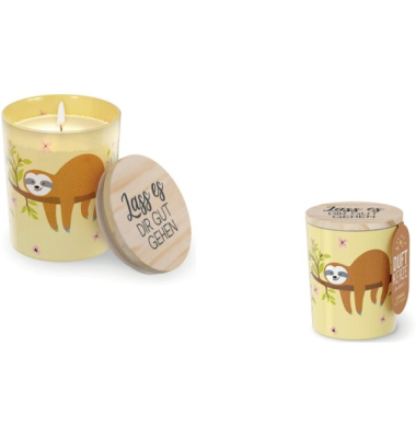 Kerzen 6516771 gelb/braun ( BxLxH ) 70x70x85mm 30 Stunden Brenndauer