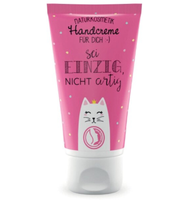 Handcreme 30ml, Sheabutter, Lemon-Papaya Duft, Motiv Katze