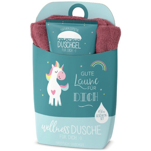 4027268336470 - Geschenkset Duschgel 200ml+Handtuch Motiv Einhorn 4027268336470 LA VIDA