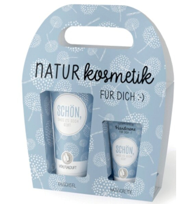 Naturkosmetikset Handcreme 30 ml + Duschgel 200 ml mit Motiv Pusteblume