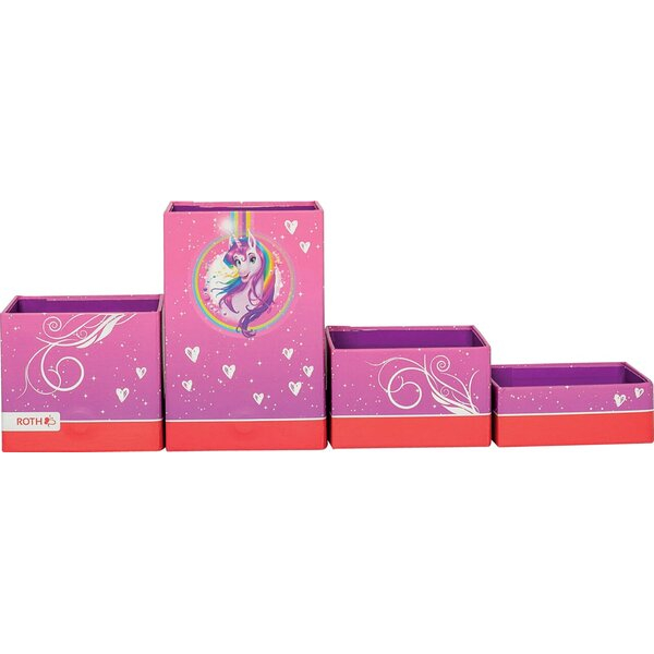 4028279892320 - Stifteköcher Set Pappe faltbar Einhornportrait pink 4028279892320 Roth 4028279892320 - Stifteköcher Set Pappe faltbar Einhornportrait pink 4028279892320 Roth