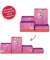 Stifteköcher Set, Pappe, faltbar, Einhornportrait, pink