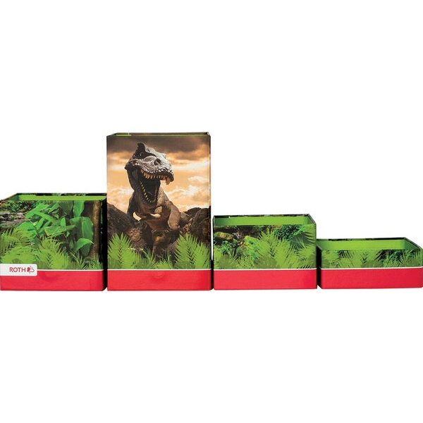 4028279892351 - Stifteköcher Set Pappe faltbar Tyrannosaurus grün 4028279892351 Roth 4028279892351 - Stifteköcher Set Pappe faltbar Tyrannosaurus grün 4028279892351 Roth