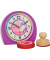Lernwecker mit Stempelset, ohne Batterien, Einhornportrait, pink