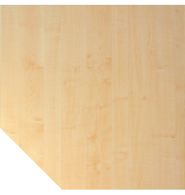 Verkettungsplatte LT12, Trapezform, Stüzfuß, 1200 x 1200 mm, ahornsilber