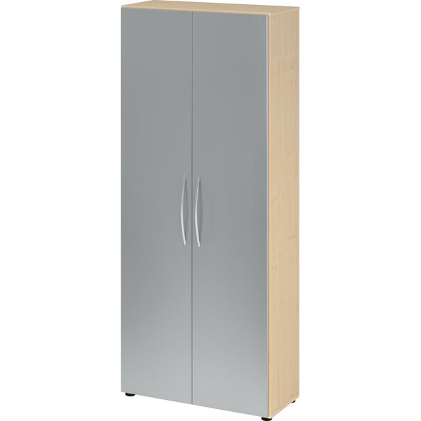 4032062013922 - Schrank 4100 5 Ordnerhöhen Drehtüren 1880 x 800 x 346 mm ahorn silber 4032062013922 Hammerbacher