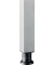 Schreibtisch Q-Serie, manuell höhenverstellbar, 68,5-81cm (H), 180x80cm (BxT), rechteckig, ahorn / silber