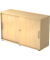 Schiebetürenschrank 1752, (H x B x T) 748 x 120 x 400 mm, 2 Ordnerhöhen, abschließbar, ahorn/ahorn