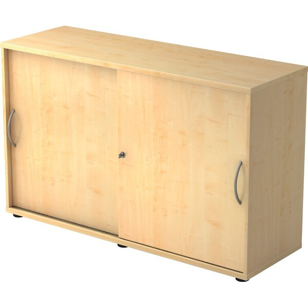 4032062140147 - Schiebetürenschrank 1752 (H x B x T) 748 x 120 x 400 mm 2 Ordnerhöhen abschließbar ahorn ahorn 4032062140147 Hammerbacher