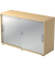 Schiebetürenschrank 1752, (H x B x T) 748 x 120 x 400 mm, 2 Ordnerhöhen, abschließbar, ahorn/silber