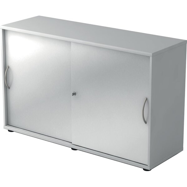 4032062140178 - Schiebetürenschrank V1752 V1753 V1752S 5 S BM abschließbar 2 OH grau silber 120x748x40cm (BxHxT) 4032062140178 Hammerbacher