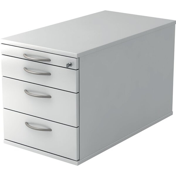 4032062140277 - Rollcontainer TC30 3 Schübe Auszugssperre 428 x 512 x 800 mm weiß 4032062140277 Hammerbacher