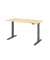 Sitz-Steh-Schreibtisch XMKA, elektrisch h&ouml;henverstellbar, 70-120cm (H), 160x80cm (BxT), rechteckig, ahorn / graphit