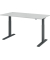 Sitz-Steh-Schreibtisch, elektrisch höhenverstellbar, 70-120cm (H), 160x80cm (BxT), rechteckig, grau / graphit