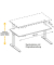 Sitz-Steh-Schreibtisch Basic, elektrisch h&ouml;henverstellbar, 64-129cm (H), 120x80cm (BxT), rechteckig, wei&szlig; / graphit