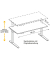Sitz-Steh-Schreibtisch XMKA, elektrisch h&ouml;henverstellbar, 70-120cm (H), 180x80cm (BxT), rechteckig, asteiche / graphit