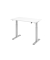 Sitz-Steh-Schreibtisch Mini, elektrisch höhenverstellbar, 71-120cm (H), 120x67,2cm (BxT), rechteckig, weiß / silber