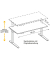 Sitz-Steh-Schreibtisch Mini, elektrisch höhenverstellbar, 71-120cm (H), 120x67,2cm (BxT), rechteckig, asteiche / silber