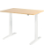 Sitz-Steh-Schreibtisch XMKA, elektrisch h&ouml;henverstellbar, 70-120cm (H), 120x80cm (BxT), rechteckig, ahorn / wei&szlig;