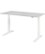 Schreibtisch XMKA, elektrisch h&ouml;henverstellbar, 70-120cm (H), 160x80cm (BxT), rechteckig, grau / wei&szlig;