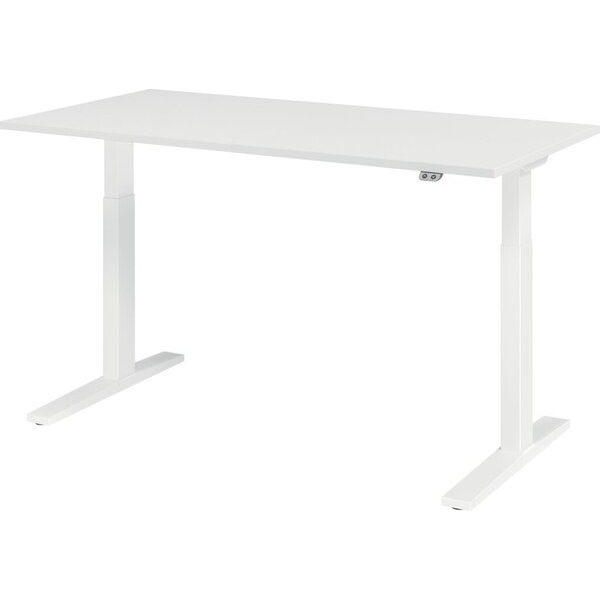 4032062190913 - HAMMERBACHER XMKA16 elektrisch höhenverstellbarer Schreibtisch weiß rechteckig C-Fuß-Gestell weiß 1600 x 800 cm 4032062190913 - HAMMERBACHER XMKA16 elektrisch höhenverstellbarer Schreibtisch weiß rechteckig C-Fuß-Gestell weiß 1600 x 800 cm