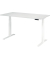 Schreibtisch Basic, höhenverstellbar, 64-129cm (H), rechteckig, weiß / weiß