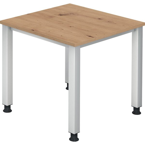 4032062192726 - eurokraft pro Schreibtisch 4-Fuß-Gestell Breite 800 mm alusilber Asteiche 4032062192726 - eurokraft pro Schreibtisch 4-Fuß-Gestell Breite 800 mm alusilber Asteiche