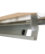 Kabelwanne KC12, klappbar, für Tische bis 1200 mm, 862 mm, graphit