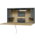 Wandschreibtisch, 65cm (H), rechteckig, graphit/eiche / graphit/eiche hell
