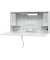 Wandschreibtisch, 65cm (H), 120x26cm (BxT), rechteckig, weiß / weiß