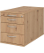 Rollcontainer TC30, 3 Schübe, Auszugssperre, 428 x 512 x 800 mm, asteiche