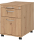 Rollcontainer MONTVAC20/R/R/BM VAC, asteiche, 3 Schubladen, Holz, abschlie&szlig;bar