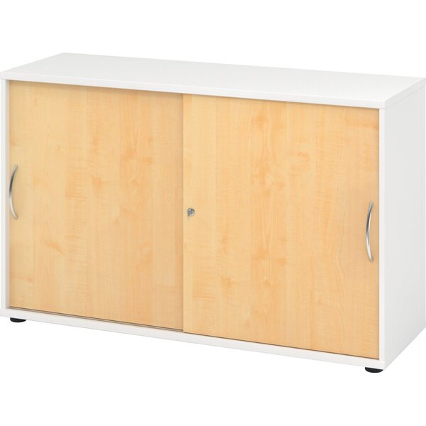 4032062304648 - Schiebetürenschrank V1752 V1753 V1752S W 3 BM abschließbar 2 OH weiß ahorn 120x748x40cm (BxHxT) 4032062304648 Hammerbacher