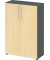 Fl&uuml;gelt&uuml;renschrank V4 V4550/G/3/BM, 3 OH, graphit/ahorn, 80x114,4x34,6cm (BxHxT)