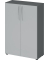 Aktenschrank 4550 V4550/G/5/BM, nein, 3 OH, grafit/lichtgrau, 80x114,4x34,6cm (BxHxT)