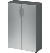 Aktenschrank 4550, V4550GSBM grafit, silber 2 Fachböden 80,0 x 34,6 x 114,4 cm