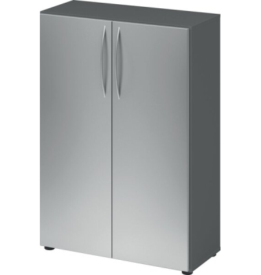 Aktenschrank 4550, V4550GSBM grafit, silber 2 Fachböden 80,0 x 34,6 x 114,4 cm
