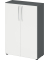 Aktenschrank 4550, V4550GWBM grafit, weiß 2 Fachböden 80,0 x 34,6 x 114,4 cm