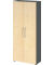 Fl&uuml;gelt&uuml;renschrank V4 V4100/G/3/BM, 5 OH, graphit/ahorn, 80x188x34,6cm (BxHxT)