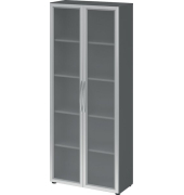 4200 Vitrine grafit 4 Fachböden