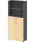Regalschrank 4770 V4770/G/3/BM, nein, 5 OH, grafit/ahorn, 80x188x34,6cm (BxHxT)