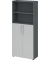 Regalschrank 4770 V4770/G/5/BM, nein, 5 OH, grafit/lichtgrau, 80x188x34,6cm (BxHxT)