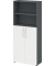 Regalschrank 4770, V4770GWBM grafit, weiß 3 Fachböden 80,0 x 34,6 x 188,0 cm