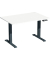 Sitz-Steh-Schreibtisch Elektro Elevate Basic, elektrisch h&ouml;henverstellbar, 73-123cm (H), 120x80cm (BxT), rechteckig, wei&szlig; / anth