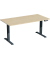 Sitz-Steh-Schreibtisch Elevate Basic, elektrisch höhenverstellbar, 73-123cm (H), 160x80cm (BxT), rechteckig, ahorn / anthrazit