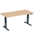 Sitz-Steh-Schreibtisch Elevate Basic, elektrisch höhenverstellbar, 73-123cm (H), 160x80cm (BxT), rechteckig, buche / anthrazit